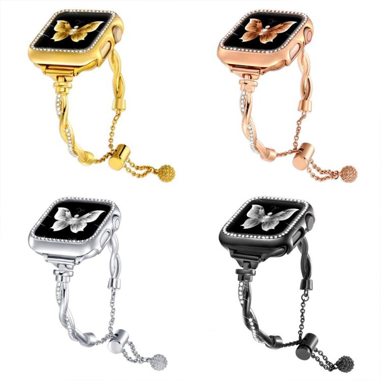 xDfind Twist Bracelet Diamond Metal Watch Band