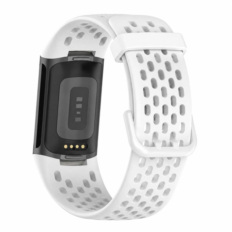 xDfind Hole Style Breathable Silicone Watch Band, For Fitbit Charge 6 / 5