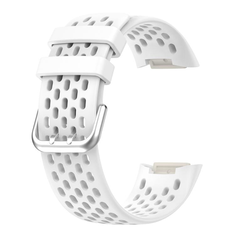 xDfind Hole Style Breathable Silicone Watch Band, For Fitbit Charge 6 / 5