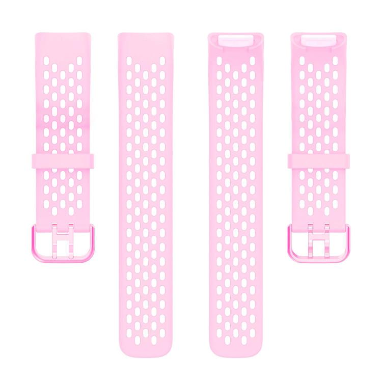 xDfind Hole Style Breathable Silicone Watch Band, For Fitbit Charge 6 / 5
