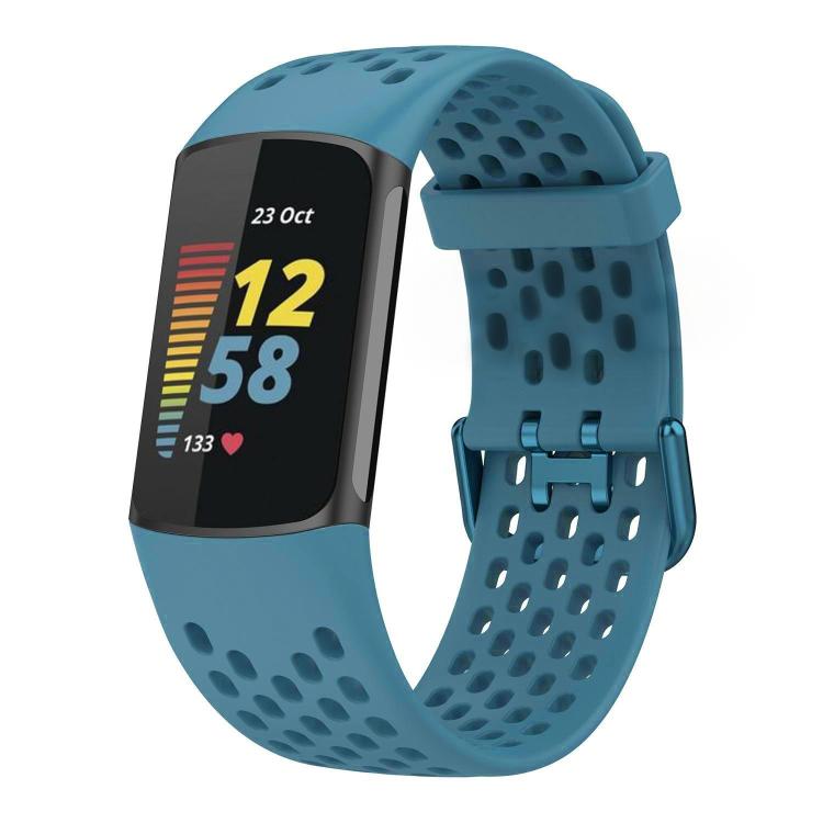 xDfind Hole Style Breathable Silicone Watch Band, For Fitbit Charge 6 / 5