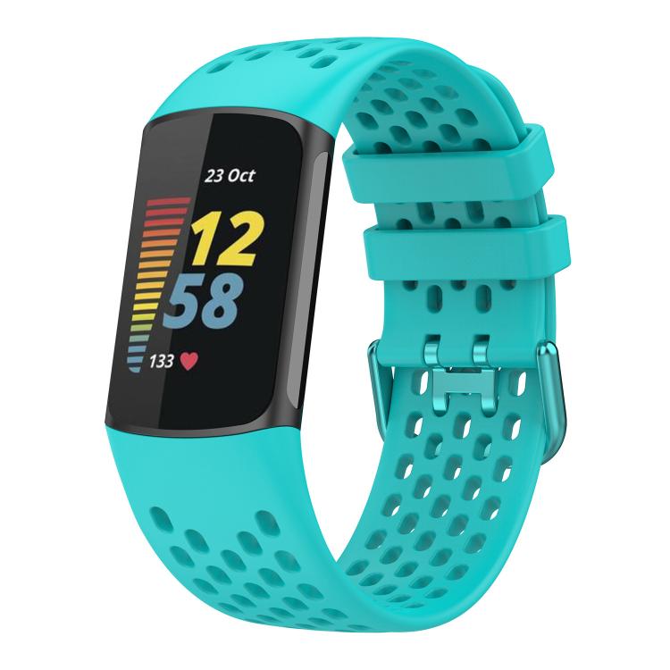 xDfind Hole Style Breathable Silicone Watch Band, For Fitbit Charge 6 / 5