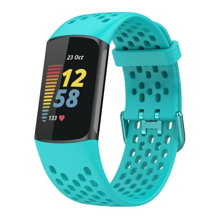 xDfind Hole Style Breathable Silicone Watch Band, For Fitbit Charge 6 / 5