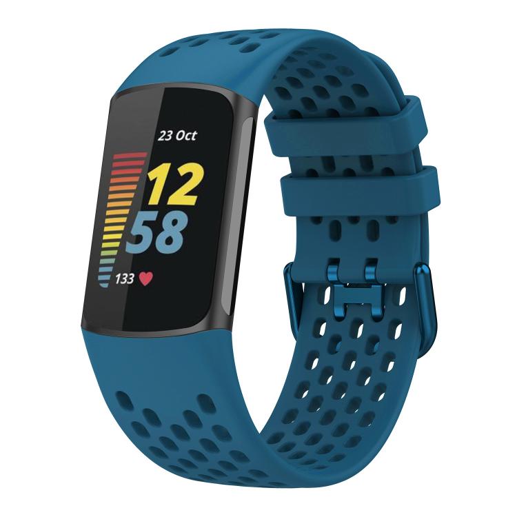 xDfind Hole Style Breathable Silicone Watch Band, For Fitbit Charge 6 / 5