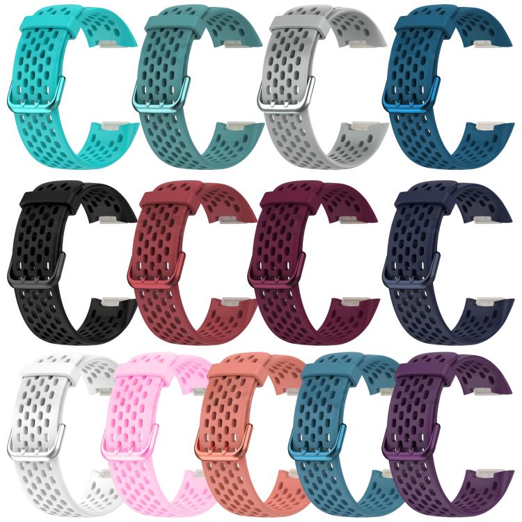 xDfind Hole Style Breathable Silicone Watch Band, For Fitbit Charge 6 / 5
