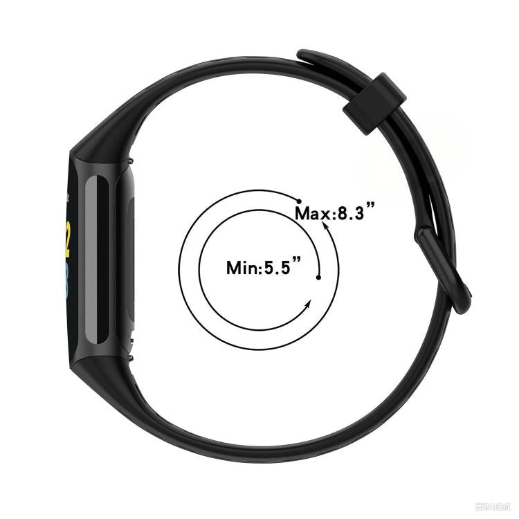 xDfind Hole Style Breathable Silicone Watch Band, For Fitbit Charge 6 / 5