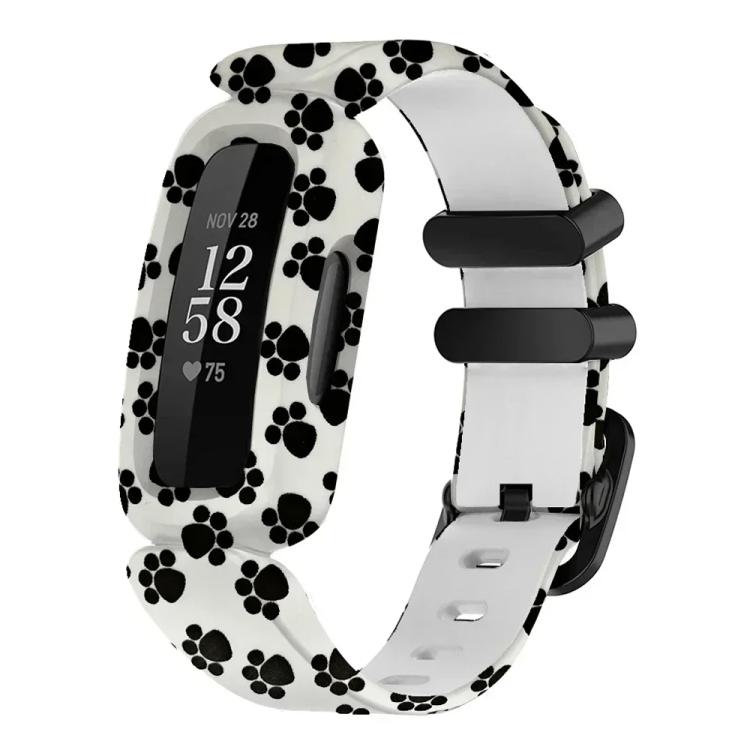 xDfind Black Buckle Painting Integrated Silicone Watch Band