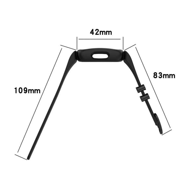 xDfind Black Buckle Painting Integrated Silicone Watch Band