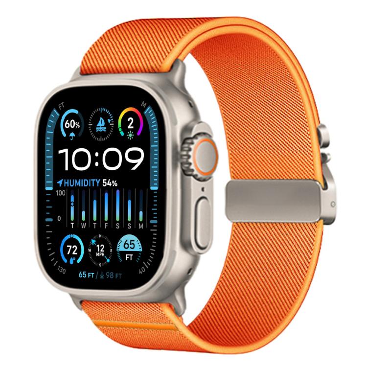 xDfind Parachute Buckle Stretch Nylon Watch Band, For Apple Watch 42 / 44 / 45 / 46 / 49mm