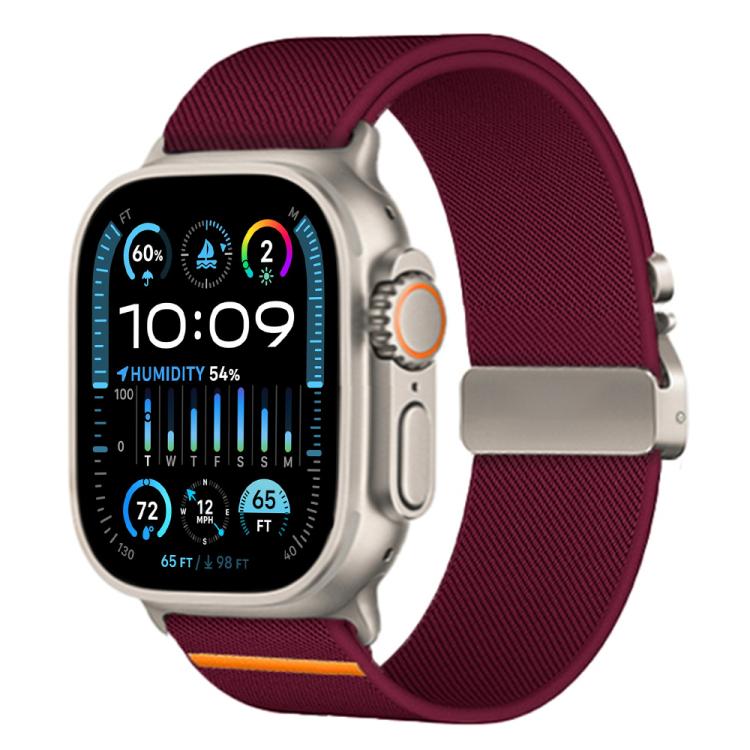 xDfind Parachute Buckle Stretch Nylon Watch Band, For Apple Watch 42 / 44 / 45 / 46 / 49mm