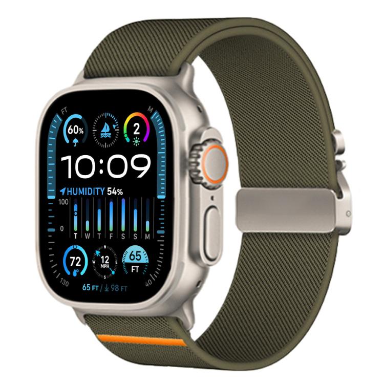 xDfind Parachute Buckle Stretch Nylon Watch Band, For Apple Watch 42 / 44 / 45 / 46 / 49mm