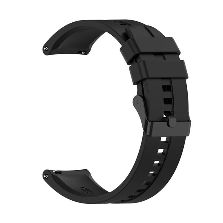 xDfind Silicone Black Buckle Watch Band, 20mm For Amazfit Active 2 / GTS4 Mini