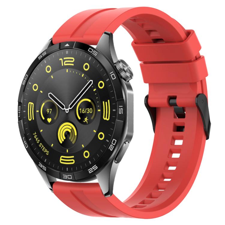 xDfind Silicone Black Buckle Watch Band, 20mm For Amazfit Active 2 / GTS4 Mini
