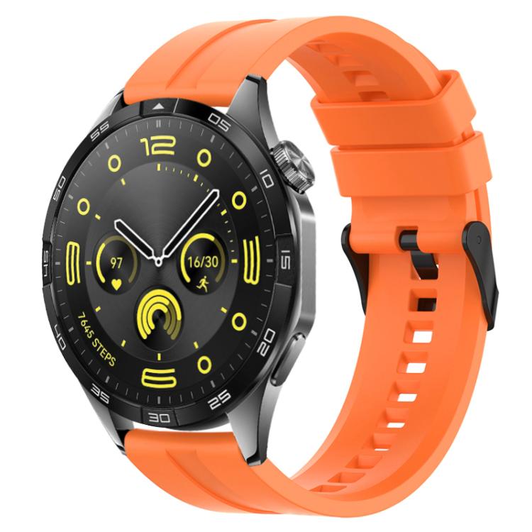 xDfind Silicone Black Buckle Watch Band, 20mm For Amazfit Active 2 / GTS4 Mini