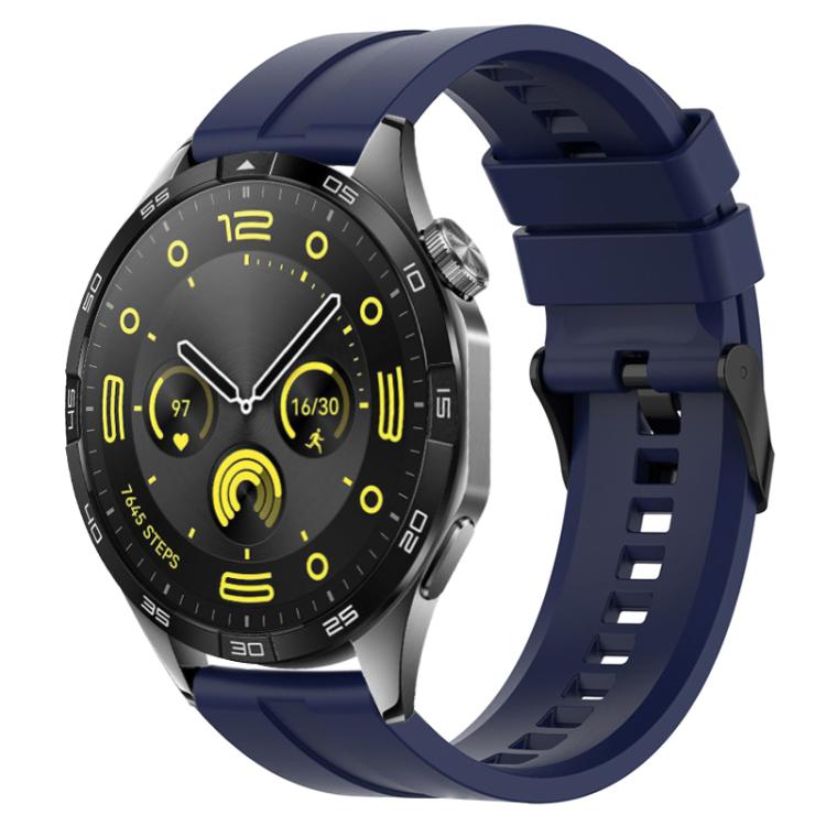 xDfind Silicone Black Buckle Watch Band, 22mm For Huawei Watch GT5 / GT5 Pro