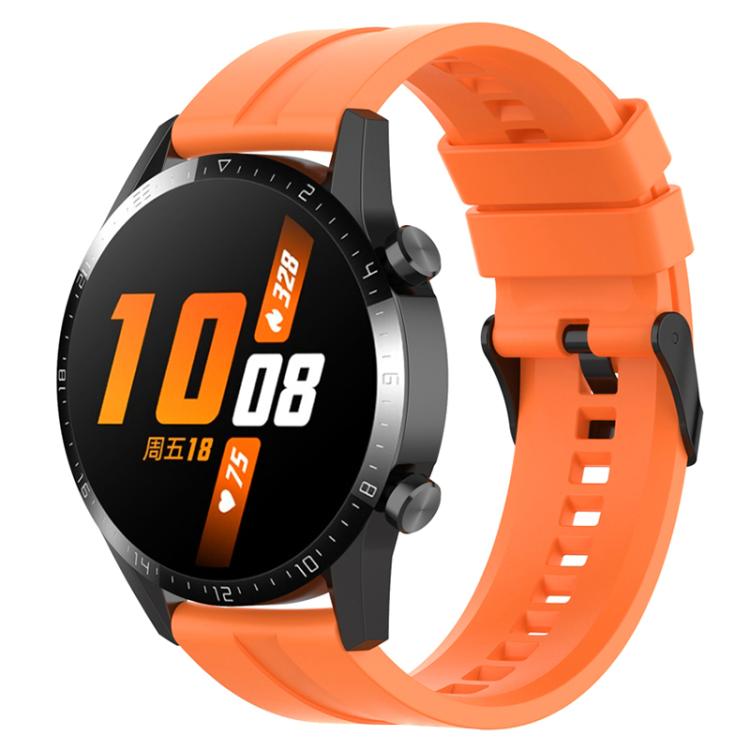 xDfind Silicone Black Buckle Watch Band, 22mm For Huawei Watch GT5 / GT5 Pro