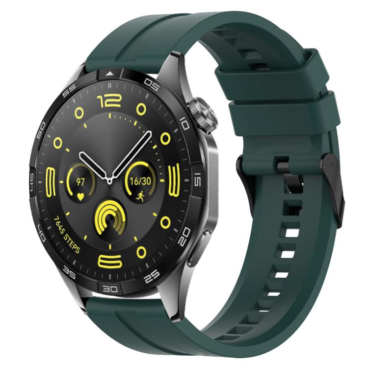 xDfind Silicone Black Buckle Watch Band, 22mm For Huawei Watch GT5 / GT5 Pro