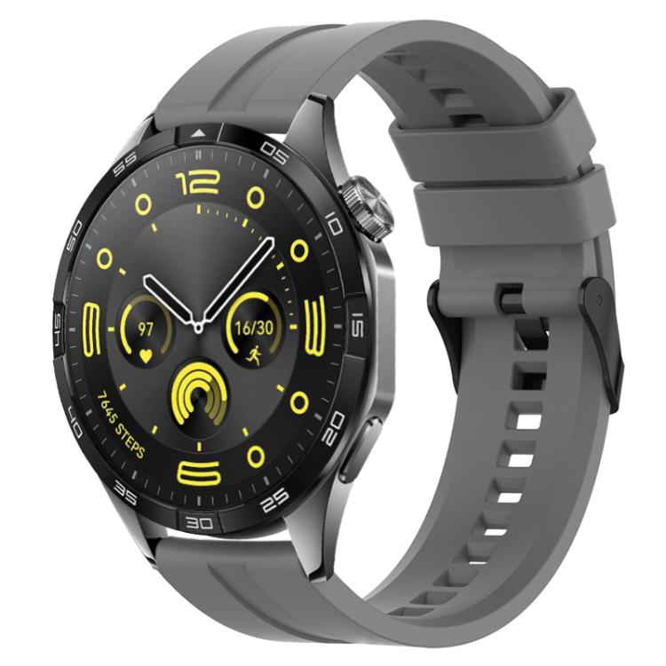 xDfind Silicone Black Buckle Watch Band, 22mm For Huawei Watch GT5 / GT5 Pro