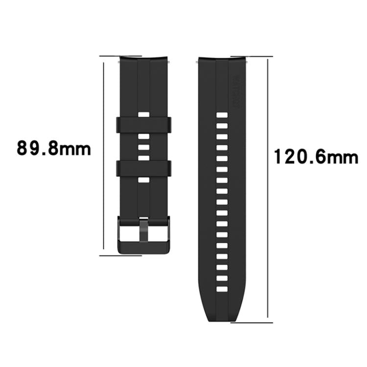 xDfind Silicone Black Buckle Watch Band, 22mm For Huawei Watch GT5 / GT5 Pro