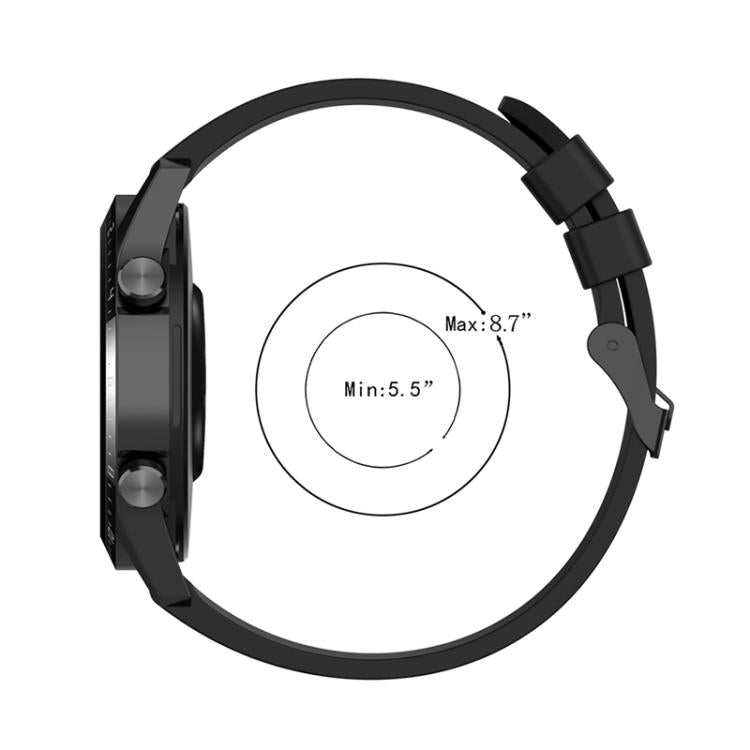 xDfind Silicone Black Buckle Watch Band, 22mm For Huawei Watch GT5 / GT5 Pro