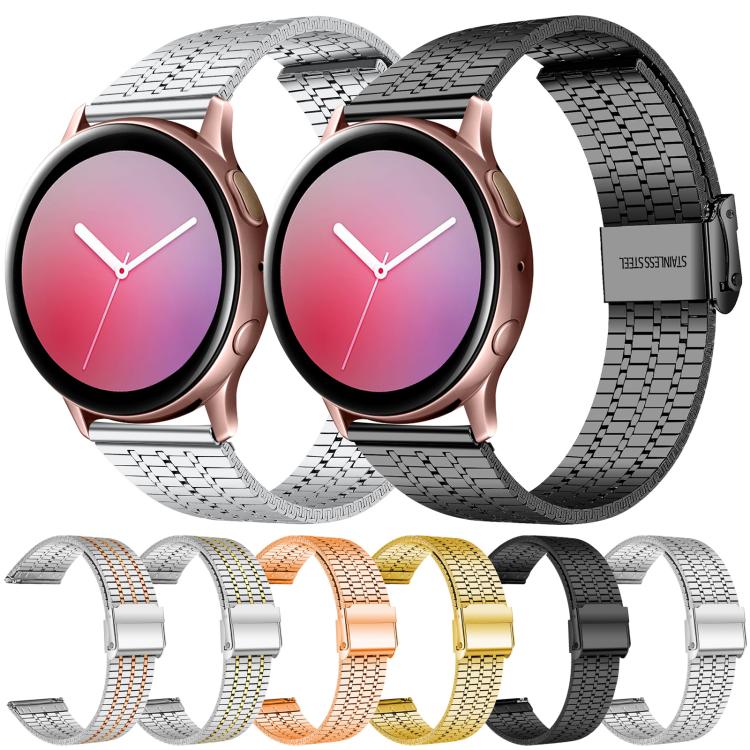 xDfind Seven Beads Buckle Stainless Steel Watch Band, 22mm