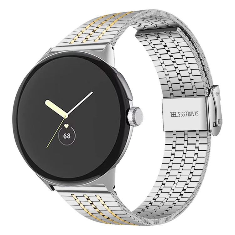 xDfind Seven Beads Buckle Stainless Steel Watch Band, For Google Pixel Watch 4 / Watch 3 45mm