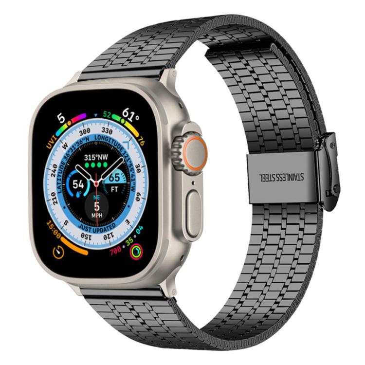 xDfind Seven Beads Buckle Stainless Steel Watch Band, For Apple Watch 42 / 44 / 45 / 46 / 49mm