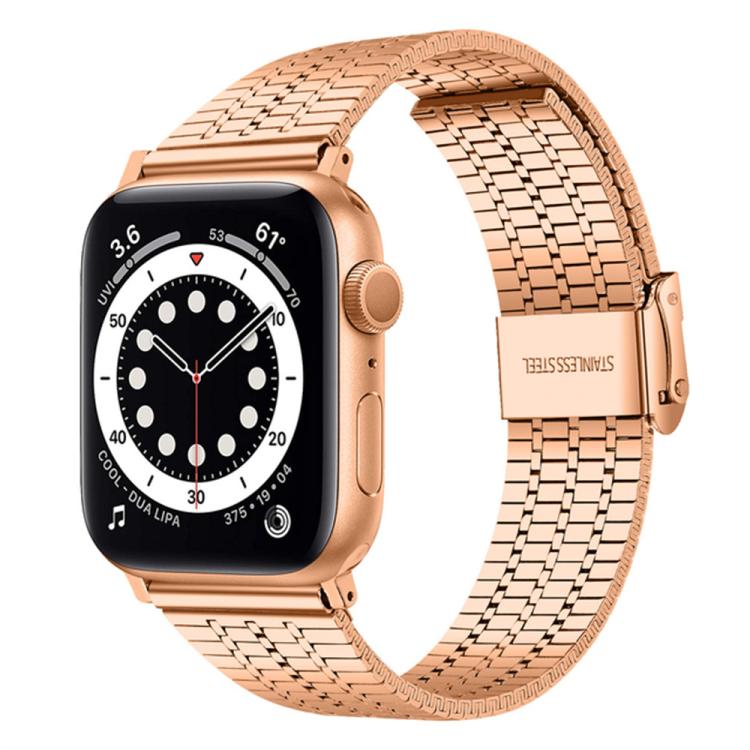 xDfind Seven Beads Buckle Stainless Steel Watch Band, For Apple Watch 38 / 40 / 41 / S10 42mm