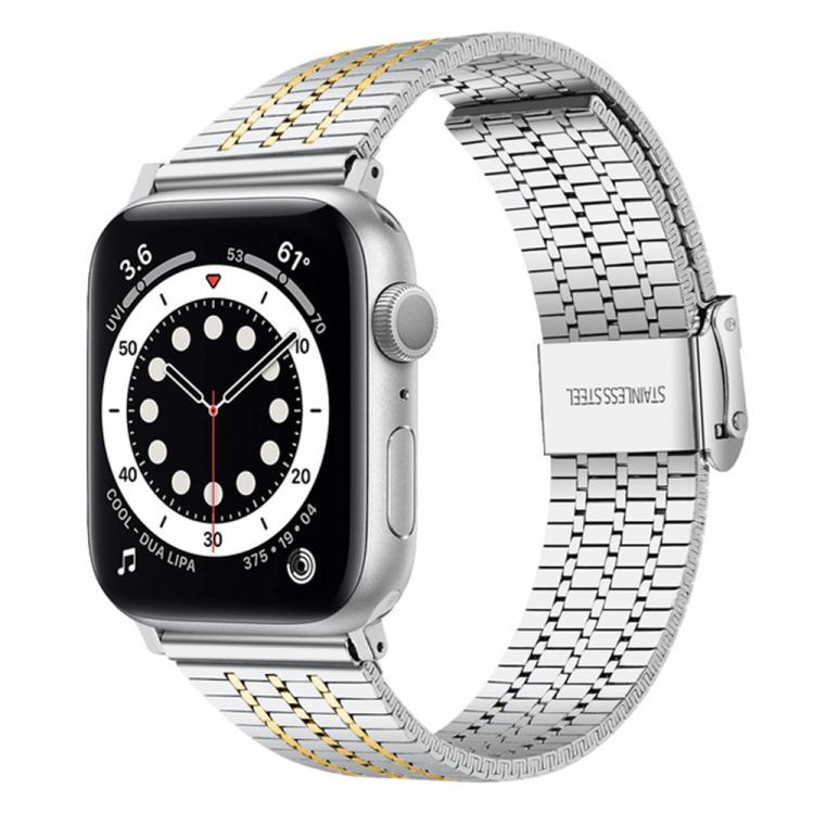 xDfind Seven Beads Buckle Stainless Steel Watch Band, For Apple Watch 38 / 40 / 41 / S10 42mm