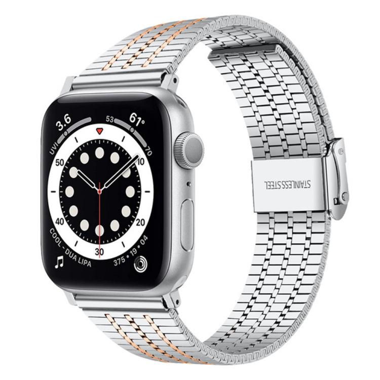 xDfind Seven Beads Buckle Stainless Steel Watch Band, For Apple Watch 38 / 40 / 41 / S10 42mm