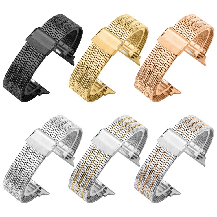 xDfind Seven Beads Buckle Stainless Steel Watch Band, For Apple Watch 42 / 44 / 45 / 46 / 49mm