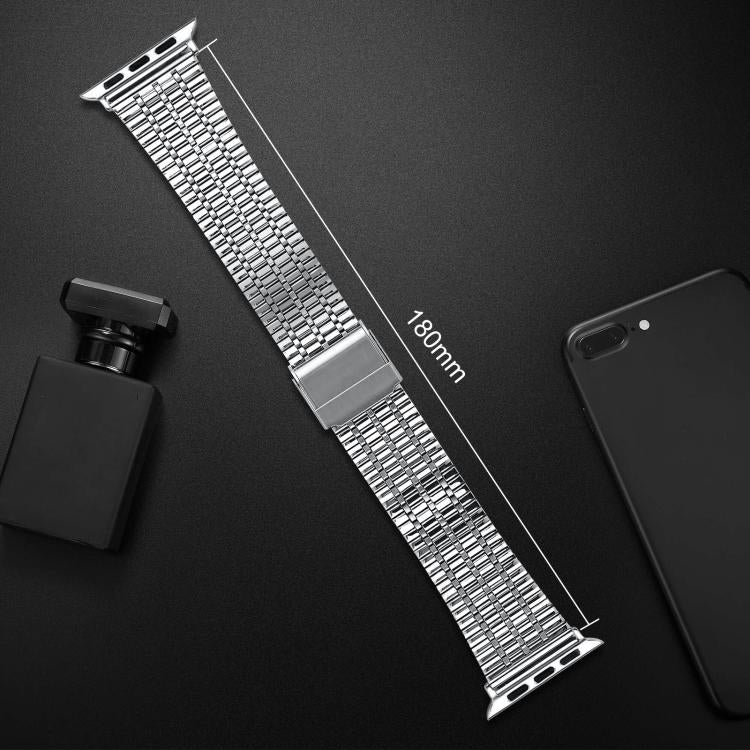 xDfind Seven Beads Buckle Stainless Steel Watch Band, For Apple Watch 38 / 40 / 41 / S10 42mm