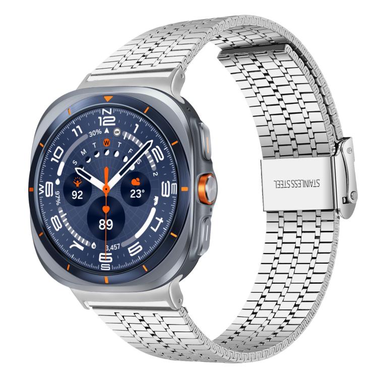 xDfind Seven Beads Buckle Stainless Steel Watch Band, For Samsung Galaxy Watch Ultra / Ultra 2025