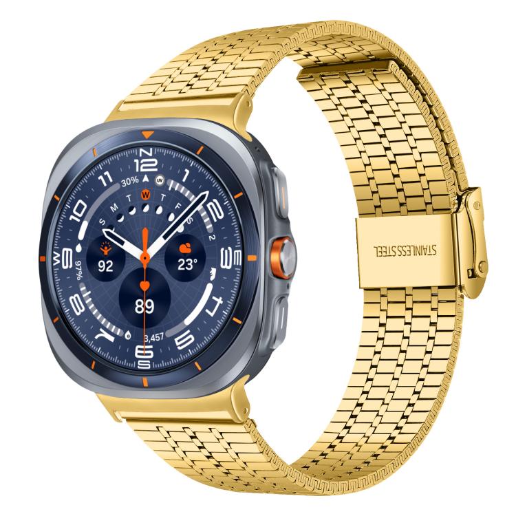 xDfind Seven Beads Buckle Stainless Steel Watch Band, For Samsung Galaxy Watch Ultra / Ultra 2025