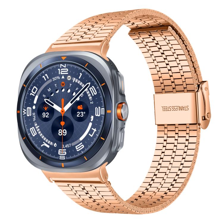 xDfind Seven Beads Buckle Stainless Steel Watch Band, For Samsung Galaxy Watch Ultra / Ultra 2025