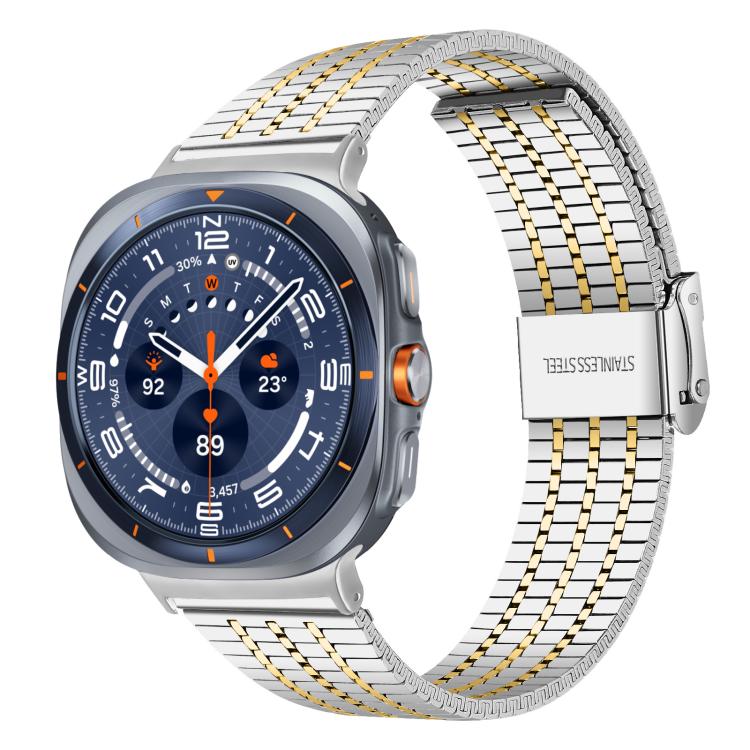 xDfind Seven Beads Buckle Stainless Steel Watch Band, For Samsung Galaxy Watch Ultra / Ultra 2025