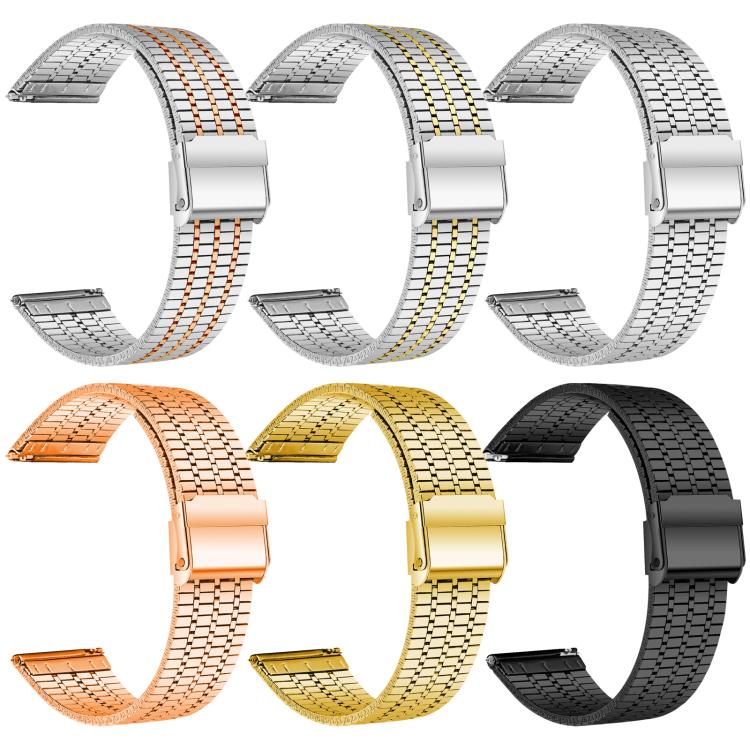xDfind Seven Beads Buckle Stainless Steel Watch Band, For Samsung Galaxy Watch8 / 8 Classic