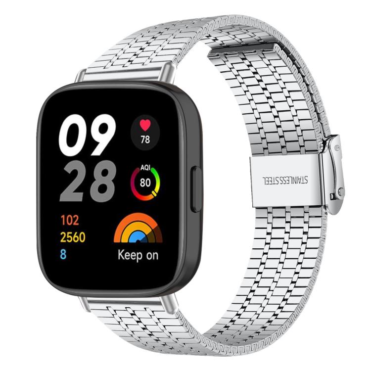 xDfind Seven Beads Buckle Stainless Steel Watch Band, For Redmi Watch 3