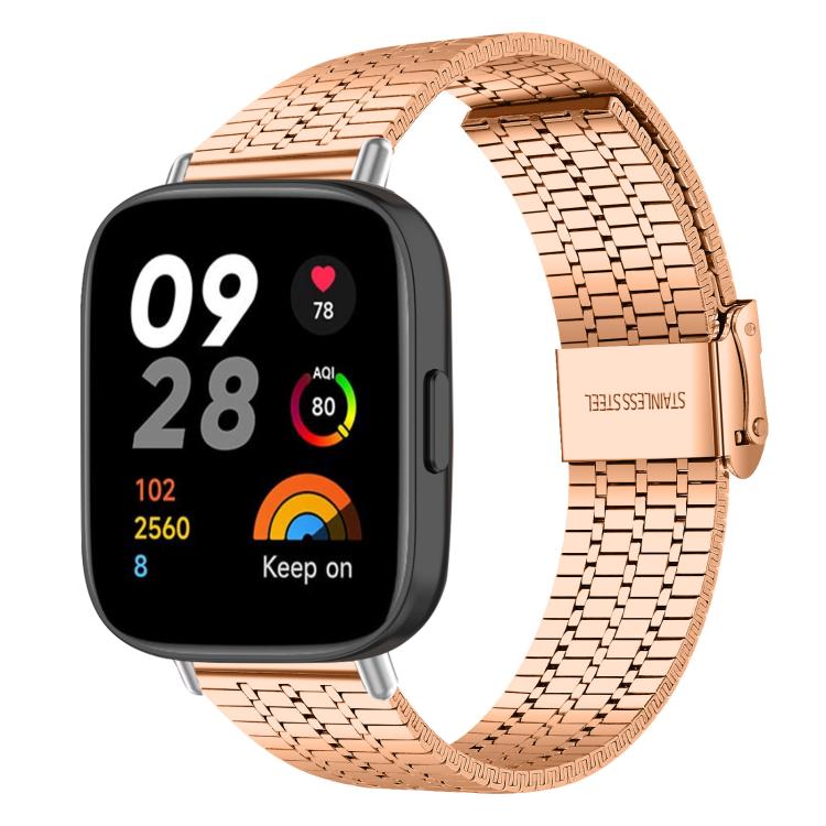 xDfind Seven Beads Buckle Stainless Steel Watch Band, For Redmi Watch 3