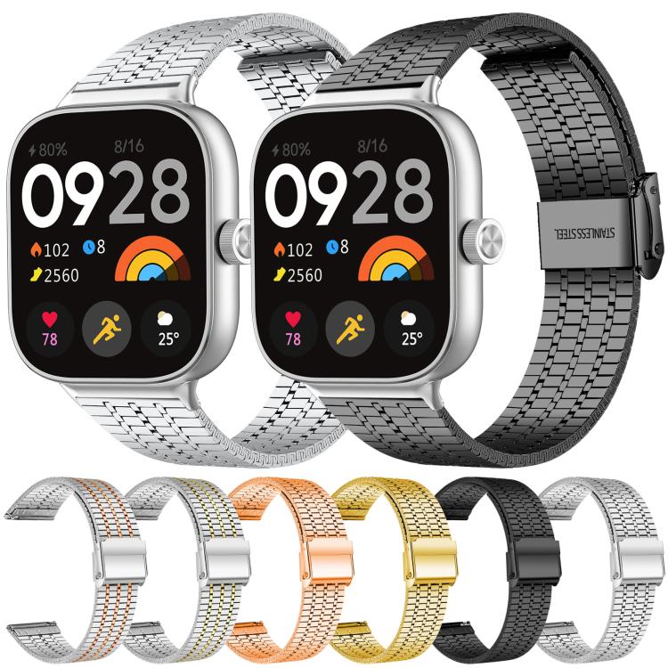 xDfind Seven Beads Buckle Stainless Steel Watch Band, For Redmi Watch 3