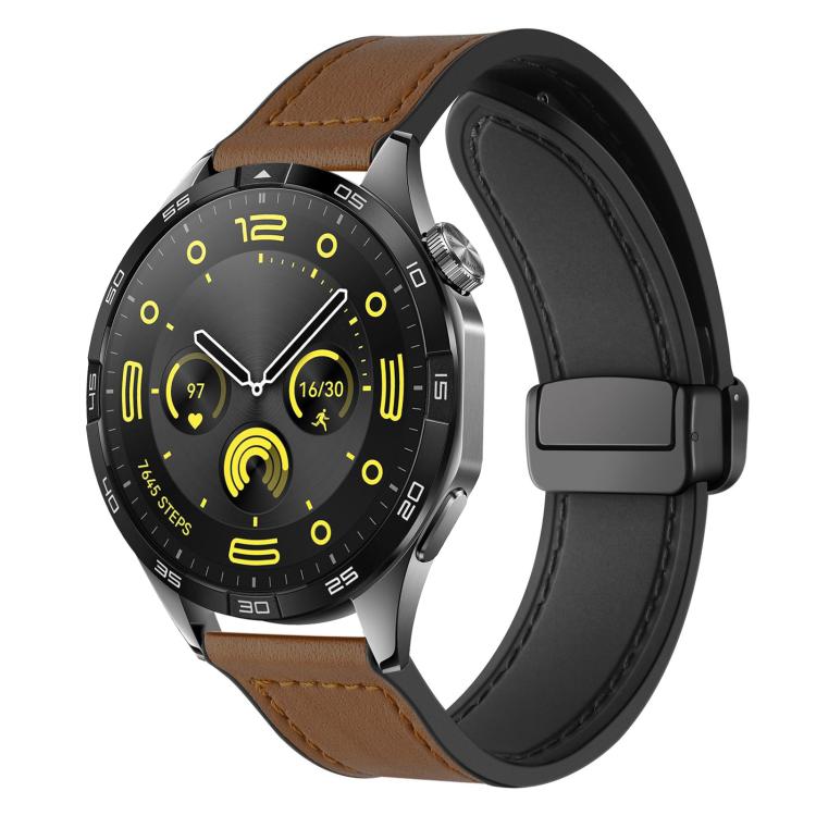 xDfind Crazy Horse Pattern Silicone Skin Magnetic Buckle Watch Band