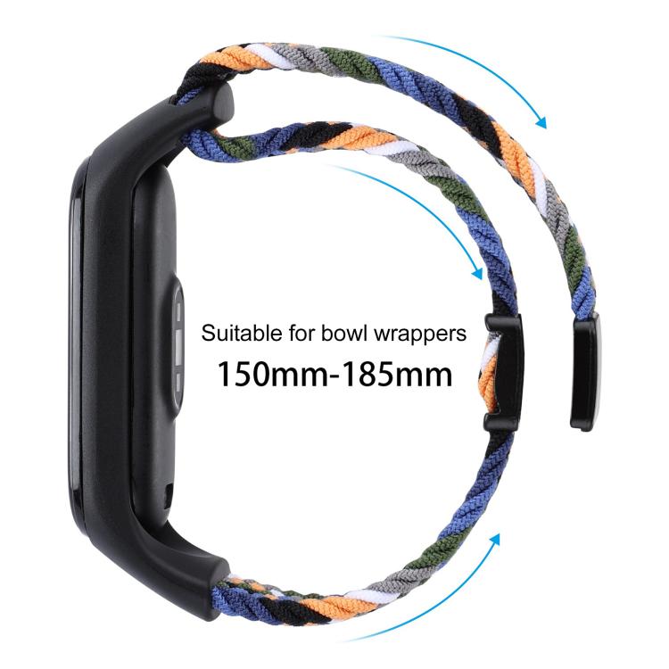 xDfind Nylon Braided Loop Magnetic Buckle Watch Band, For Xiaomi Smart Band 10 / 9 / 8
