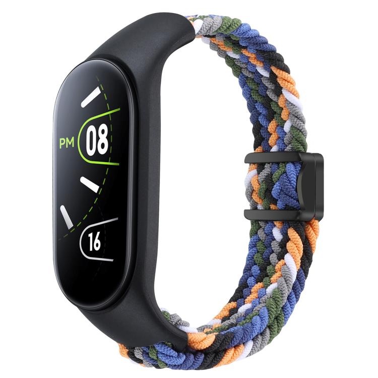 xDfind Watch Cover Integrated Braided Loop Magnetic Buckle Watch Band, For Xiaomi Mi Band 7 / 6 / 5 / 4 / 3