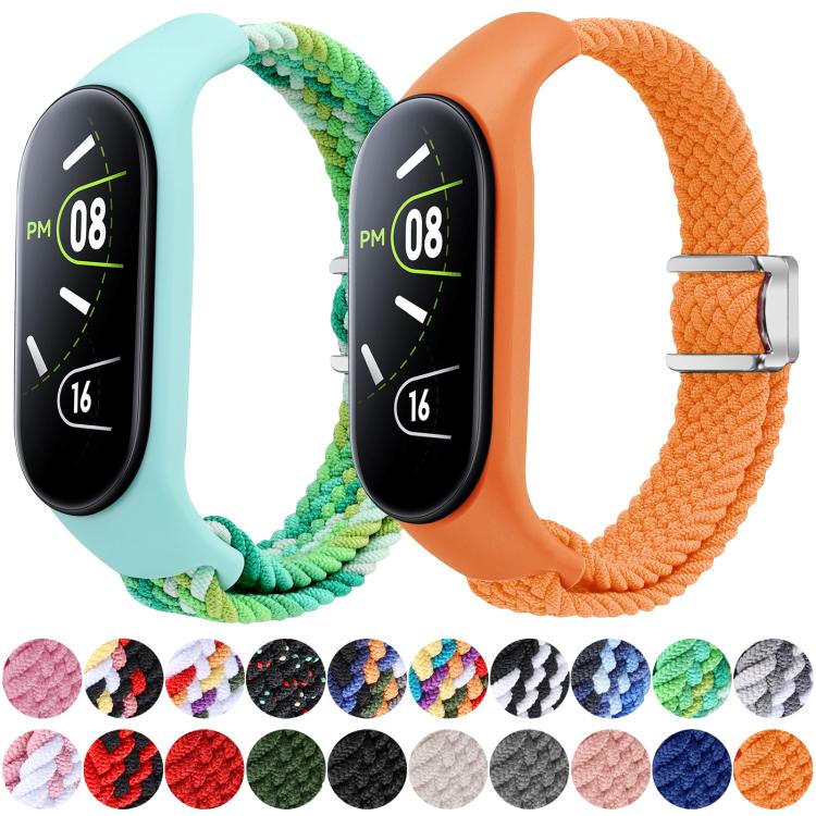 xDfind Watch Cover Integrated Braided Loop Magnetic Buckle Watch Band, For Xiaomi Mi Band 7 / 6 / 5 / 4 / 3