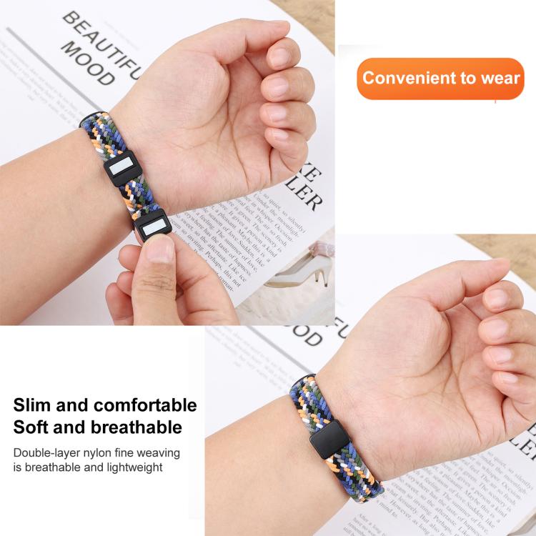 xDfind Watch Cover Integrated Braided Loop Magnetic Buckle Watch Band, For Xiaomi Mi Band 7 / 6 / 5 / 4 / 3