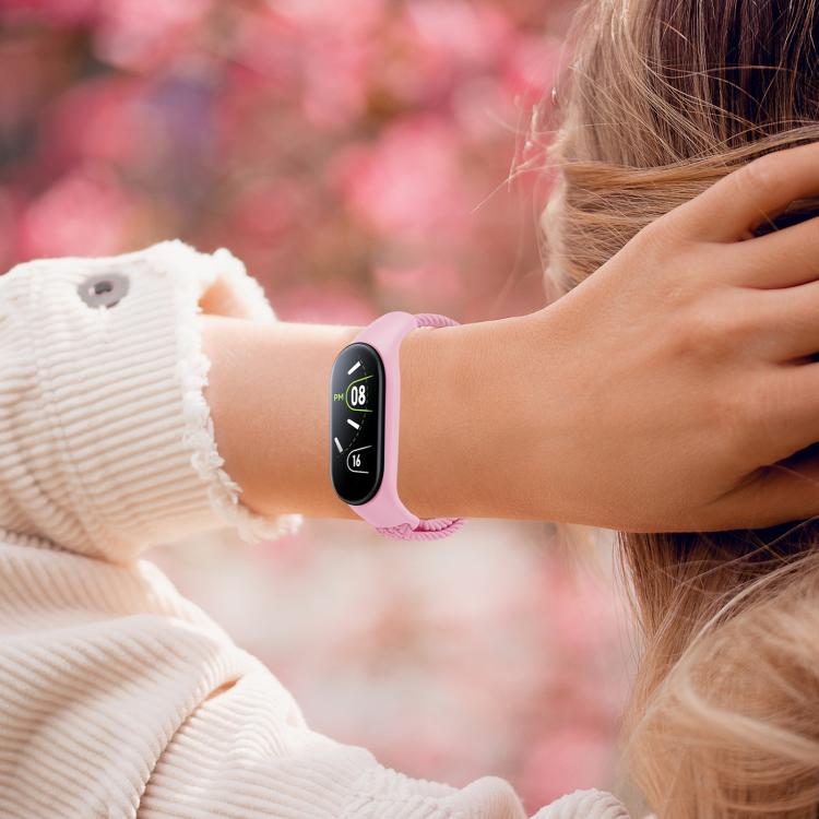 xDfind Watch Cover Integrated Braided Loop Magnetic Buckle Watch Band, For Xiaomi Mi Band 7 / 6 / 5 / 4 / 3