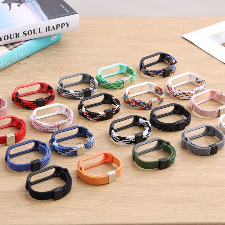 xDfind Watch Cover Integrated Braided Loop Magnetic Buckle Watch Band, For Xiaomi Mi Band 7 / 6 / 5 / 4 / 3