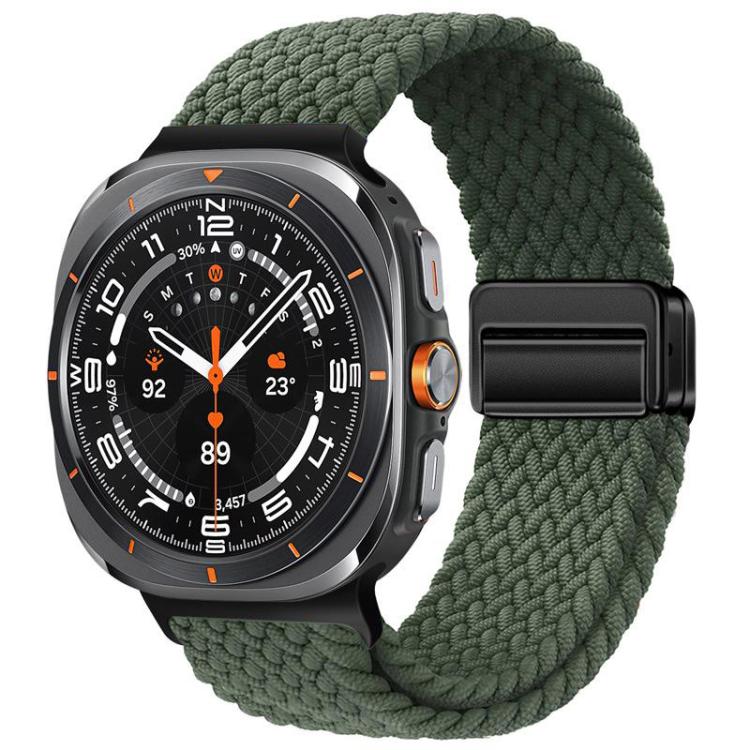 xDfind Magnetic Buckle Nylon Braid Loop Watch Band, For Samsung Galaxy Watch Ultra / Ultra 2025