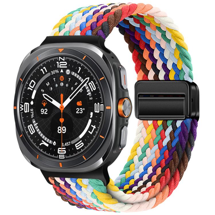 xDfind Magnetic Buckle Nylon Braid Loop Watch Band