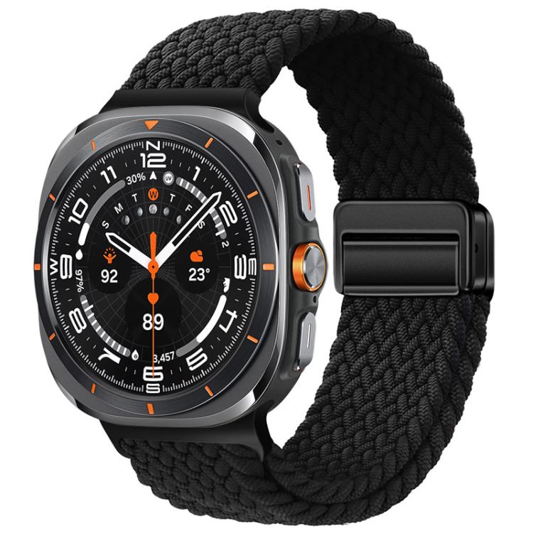 xDfind Magnetic Buckle Nylon Braid Loop Watch Band